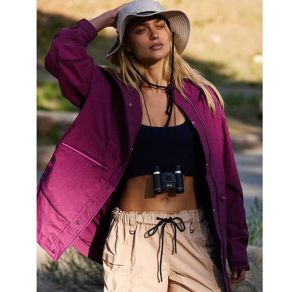 Singin' In The Rain Packable Jacket Color: Deep Mulberry - Picture 1 of 5